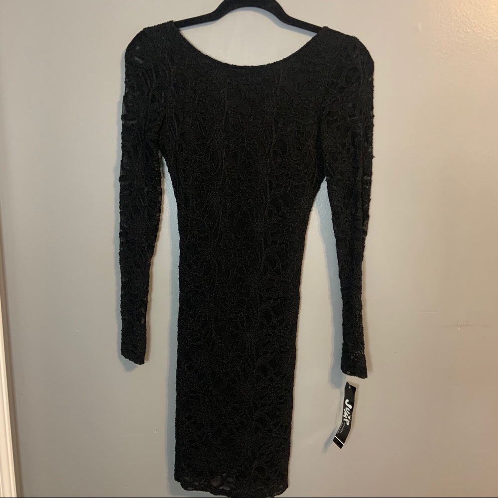 Black lace dress